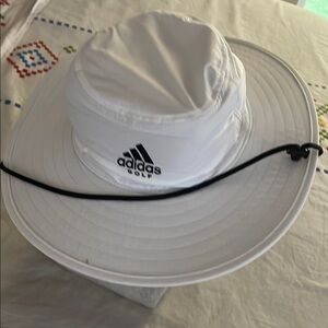 Adidas White Golf Sun Hat